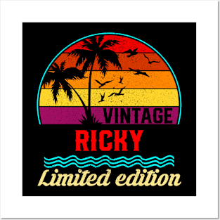 Vintage Ricky Limited Edition, Surname, Name, Second Name Posters and Art